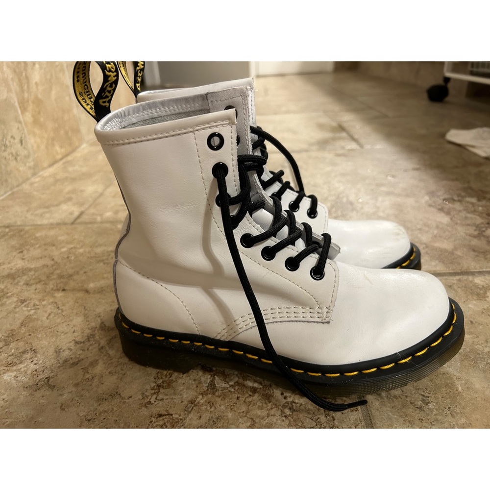 White Doc Martens size 6